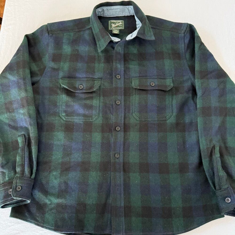 Woolrich Oxbow Bend | XLT | Blackwatch Plaid Wool Shirt | 80% Wool